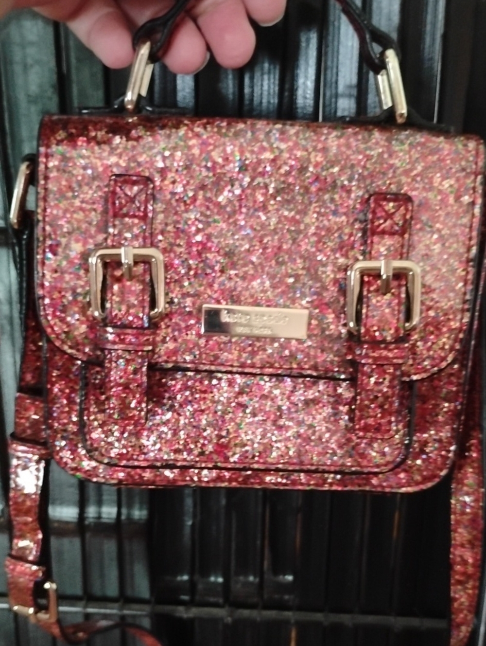 Kate Spade Multicolor Glitter Mini Satchel Shoulder Bag - Picture 9 of 9